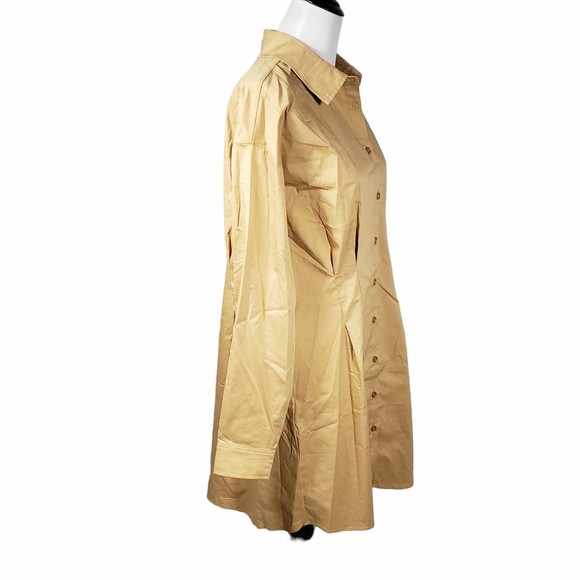 Forever 21 Plus 0X Walnut Brown Long Sleeve Dress NWT - Picture 4 of 8